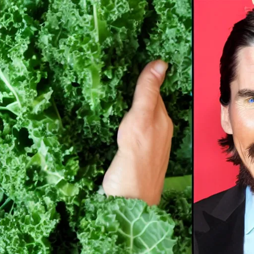 Image similar to christian bale as a kale