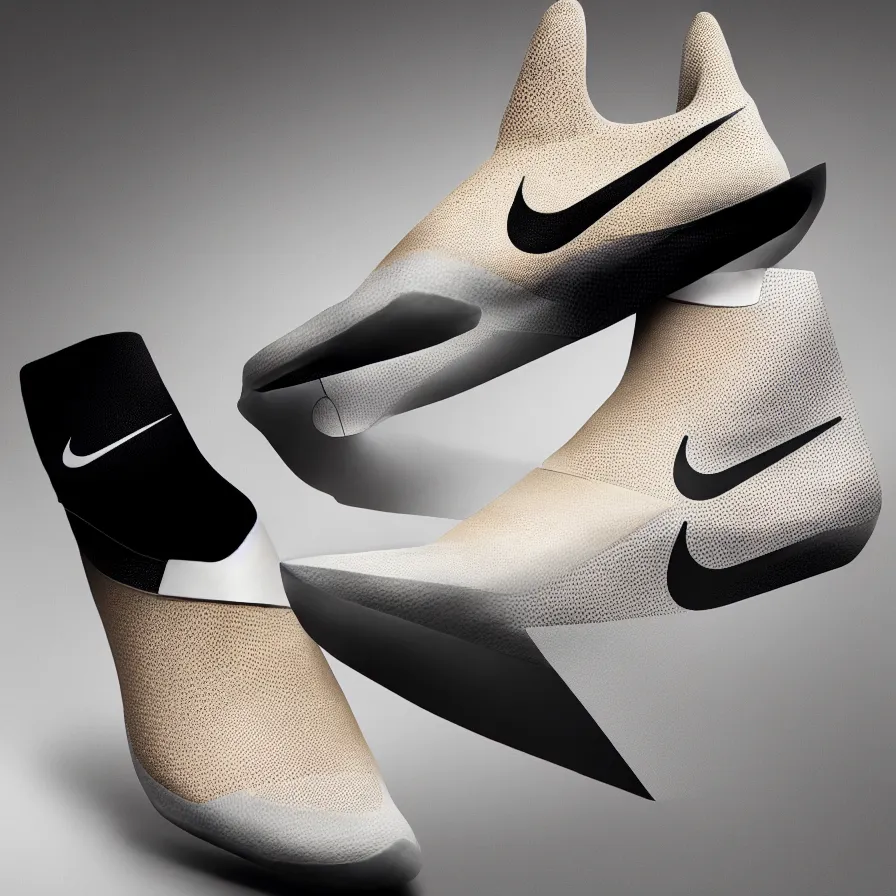 Image similar to single nike sneaker ; designed by c. a. k. e., marc newsom, zaha hadid, blond ltd, layer design ; natural materials ; industrial design ; behance ; le manoosh ; pinterest ; if design award ; reddot design award