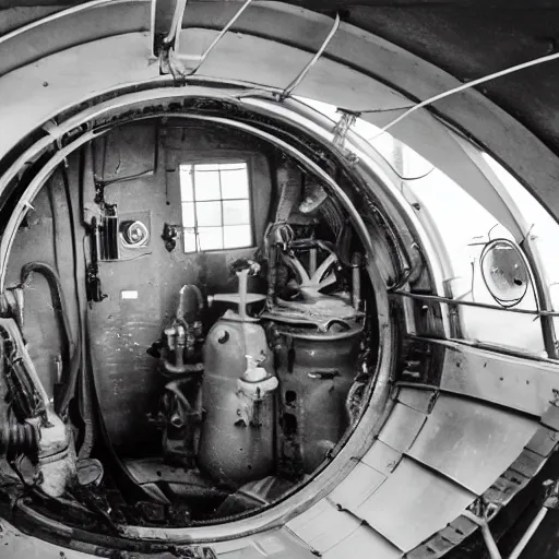 Image similar to inside of a tank while the crew is working