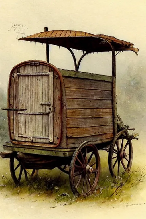 Image similar to (((((1950s wood wagon . muted colors.))))) by Jean-Baptiste Monge !!!!!!!!!!!!!!!!!!!!!!!!!!!