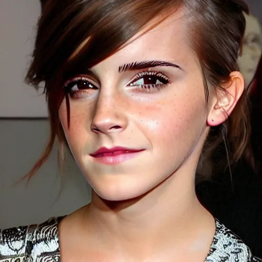 Image similar to emma watson mixed with kim kardashian