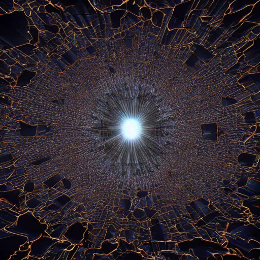 Prompt: hyperrealistic image of microscopic dark matter, by thomas eakes & xiang duan & mike judge, perfect symmetry, dim volumetric lighting, photorealistic, 8 k octane beautifully detailed render, post - processing, extremely hyper - detailed, intricate, epic composition, lifelike attributes, cinematic lighting, masterpiece, trending on artstation, very very detailed, stunning,