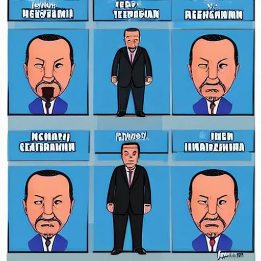 Prompt: recep tayyip erdogan superhero