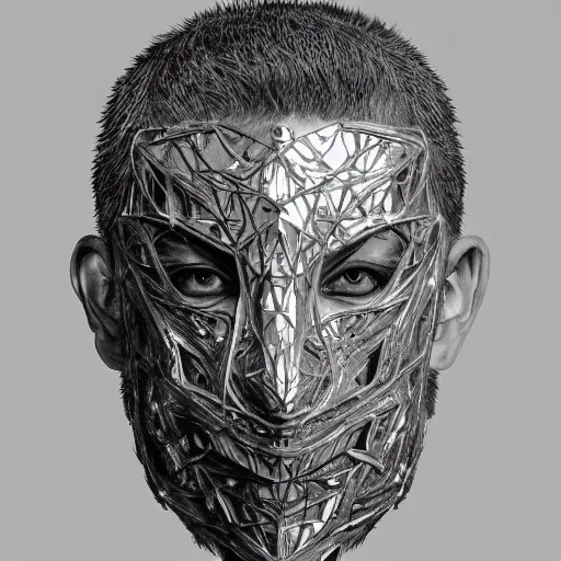 Image similar to Very very very very highly detailed epic central composition portrait of face with venetian mask, intricate, dystopian, sci-fi, extremely detailed, digital painting, artstation, concept art, smooth, sharp focus, illustration, intimidating lighting, incredible art by Tokujin Yoshioka and Anton Pieck