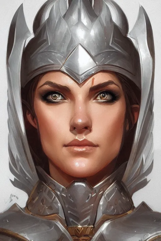 Image similar to amazon valkyrie athena, d & d, fantasy, portrait, highly detailed, headshot, digital painting, trending on artstation, concept art, sharp focus, illustration, art by artgerm and greg rutkowski and magali villeneuve