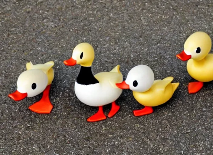 Prompt: cute cartoon ducks