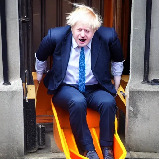 Image similar to Boris Johnson got stuck in the toilet