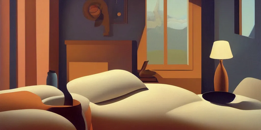 Prompt: the vase, in a cozy bedroom, summer evening, kenton nelson