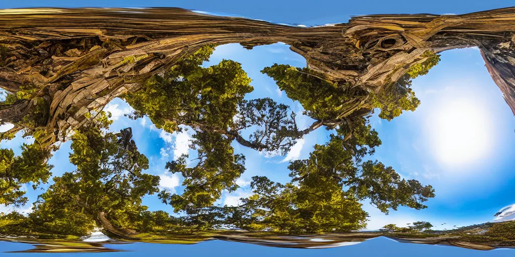 Image similar to 3 6 0 degrees panorama, award - winning photograph