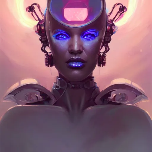 Image similar to a portrait of a nubile cybernetic duchess of hell, cyberpunk concept art by pete mohrbacher and wlop and artgerm and josan gonzales and jean claude meziere and syd mead and moebius, trending on artstation, highly detailed, intricate, sharp focus, digital art, 8 k