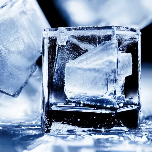 Image similar to photo of a burning ice cube