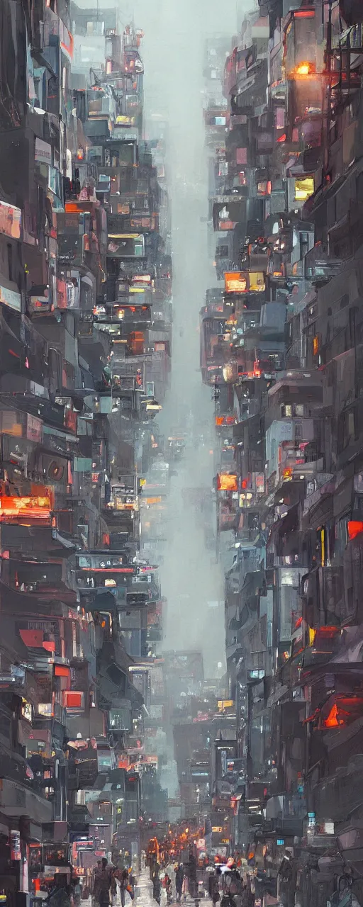 Image similar to bustling streets by Mikael Widegren on artstation