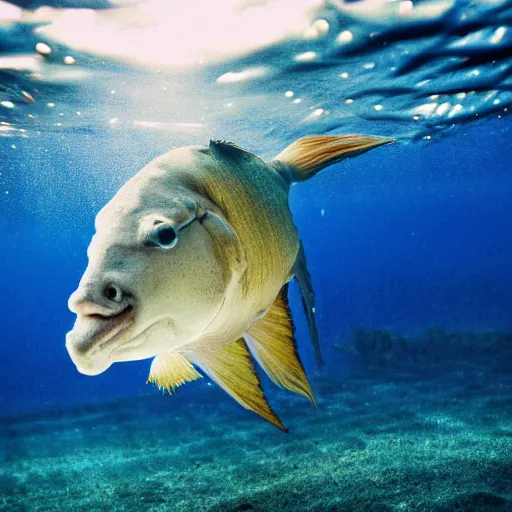 Image similar to photo of an aquatic underwater fish horse