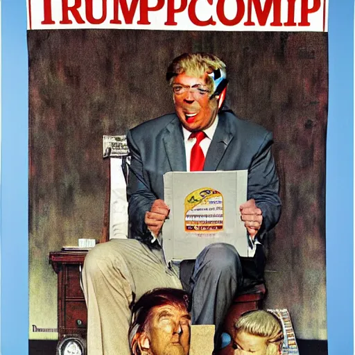 Image similar to Donald Trump by Norman Rockwell