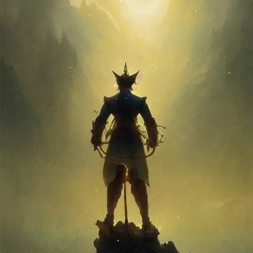 Image similar to ''cinematic shot'' an elf in rivendel with armor of diamonds with leaves falling simetrical 8 k atmosferic realistic made by ivan aivazovsky, peter mohrbacher, greg rutkowski volumetric light effect broad light oil painting painting fantasy art style sci - fi art style realism premium prints available artwork unreal engine