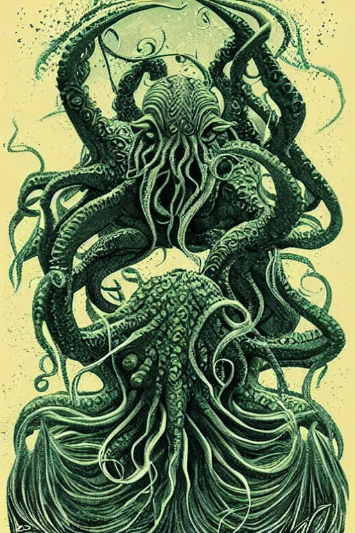 Image similar to cthulhu rising from the water, movie poster, photographic, beautiful, intricate, detailed