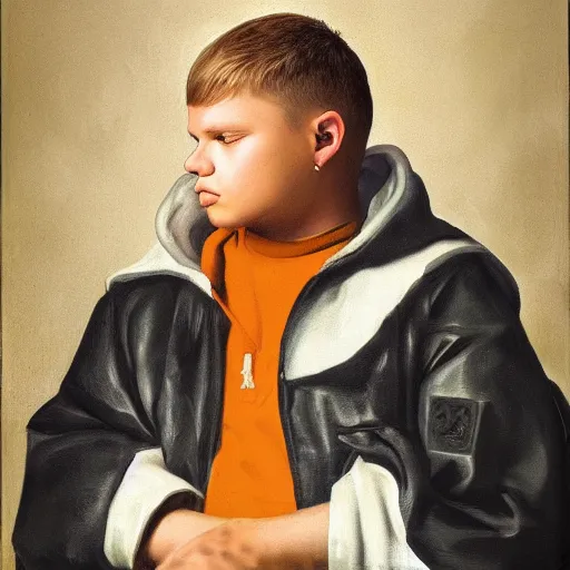 Image similar to Yung Lean, portrait, by Diego Velazquez