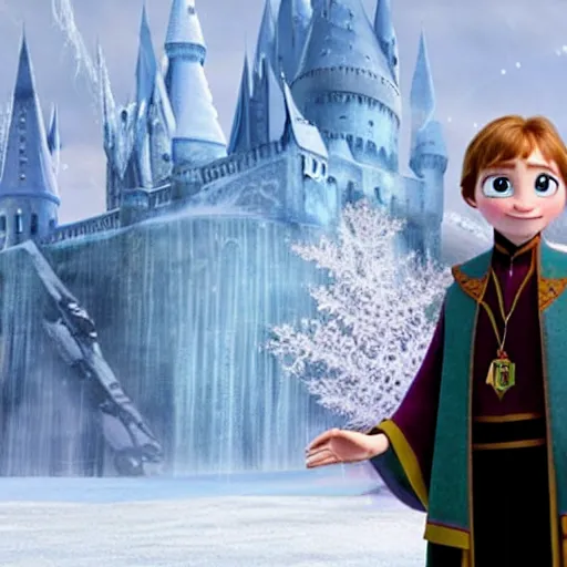 Image similar to A still of Harry Potter in Frozen (2013)