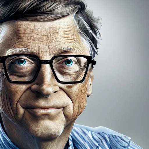 Image similar to bill gates holding a vaccine in his hand, body horror, by ralph steadman, feeling of grimdark, sharp focus, fiction, hyper detailed, digital art, trending in artstation, cinematic lighting, studio quality, smooth render, unreal engine 5 rendered, octane rendered, art style and nixeu and wlop and krenz cushart