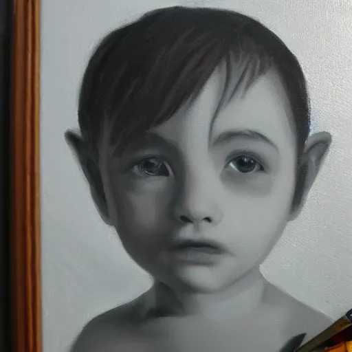 Image similar to oil painting it is time my son