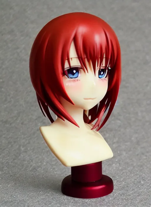 Prompt: 8 0 mm resin detailed miniature of a lovely red - hair anime girl, detailed product photo, product introduction photos, 4 k, full body