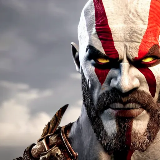 Prompt: The Mask Of Kratos in god of war