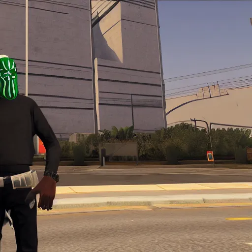 Prompt: MF DOOM in GTA V