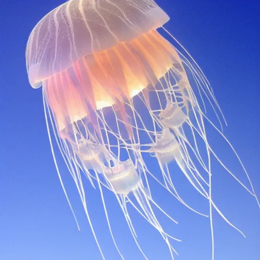 Image similar to An angel jellyfish