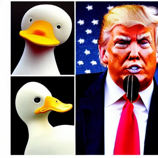 Image similar to donald trump as a duck!!!