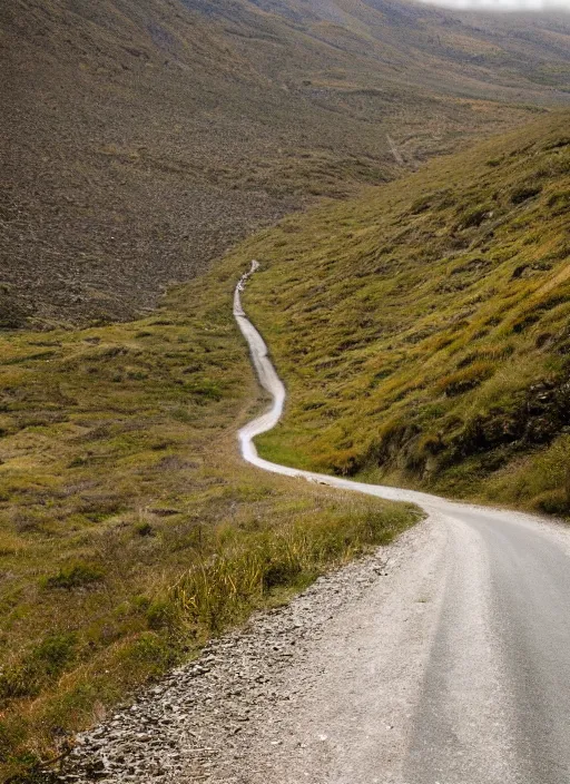 Image similar to a road that goes on forever