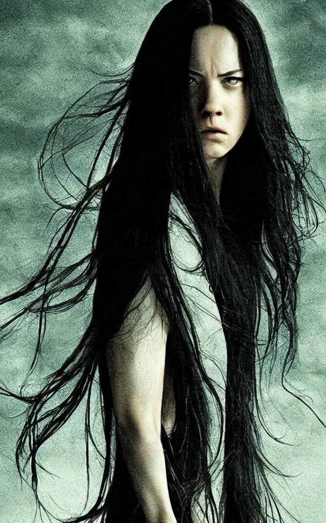 Prompt: the ring alternate movie poster, cinematic, epic,