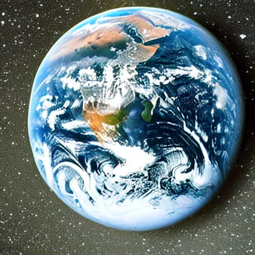 Image similar to photo of the earth from Moon