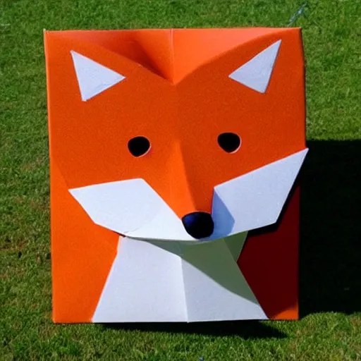 Prompt: A fox in the shape of a cube