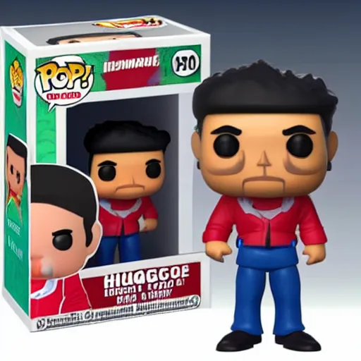 Image similar to 3 d render of funko pop figurine of hugo chavez. realistic. photo. photorealistic. detailed. high quality. high resolution. lossless quality. lossless. 8 k. hdr. 4 k. 8 k resolution. 1 6 k resolution