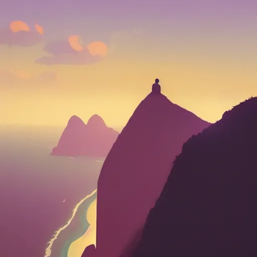 Prompt: rio de janeiro painted by atey ghailan, cinematic, masterpiece