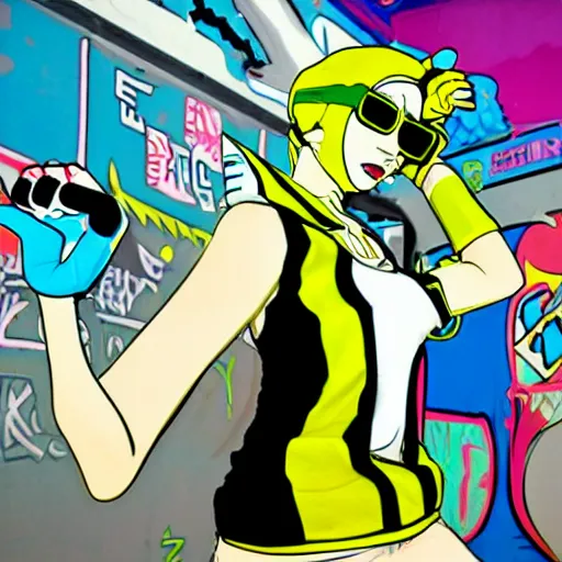 Image similar to jet set radio character