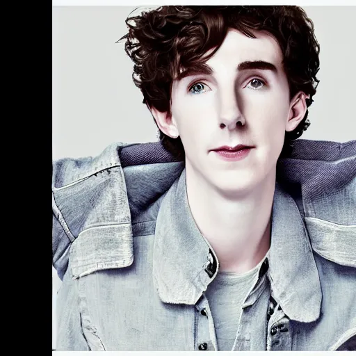 Prompt: a hybrid of benedict cumberbatch and freddie highmore and timothee chalamet, concert, on the stage, singer in the voice tv show, photo realistic, highly detailed, perfect face