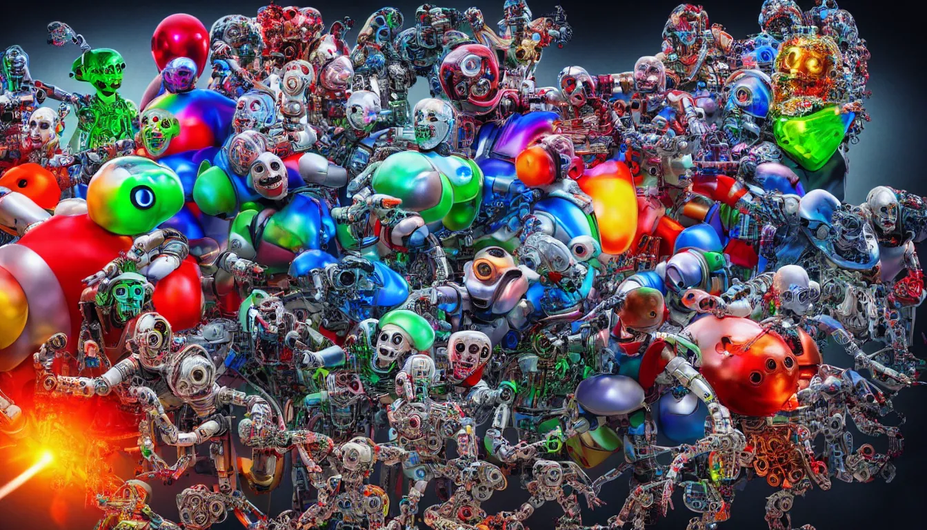 Image similar to 🤖🧠🫁🫀🤡👺, hyper realistic photo, full colour, upscale, 8 k, masterpiece,