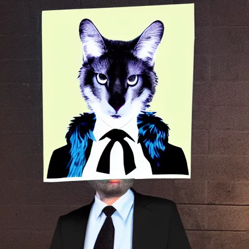 Image similar to individual furry putin silk screen portrait beeple style