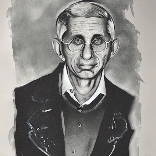 Image similar to Anthony Fauci possessed by the Devil