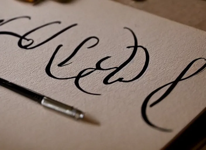 Image similar to beautiful handwriting style lettering