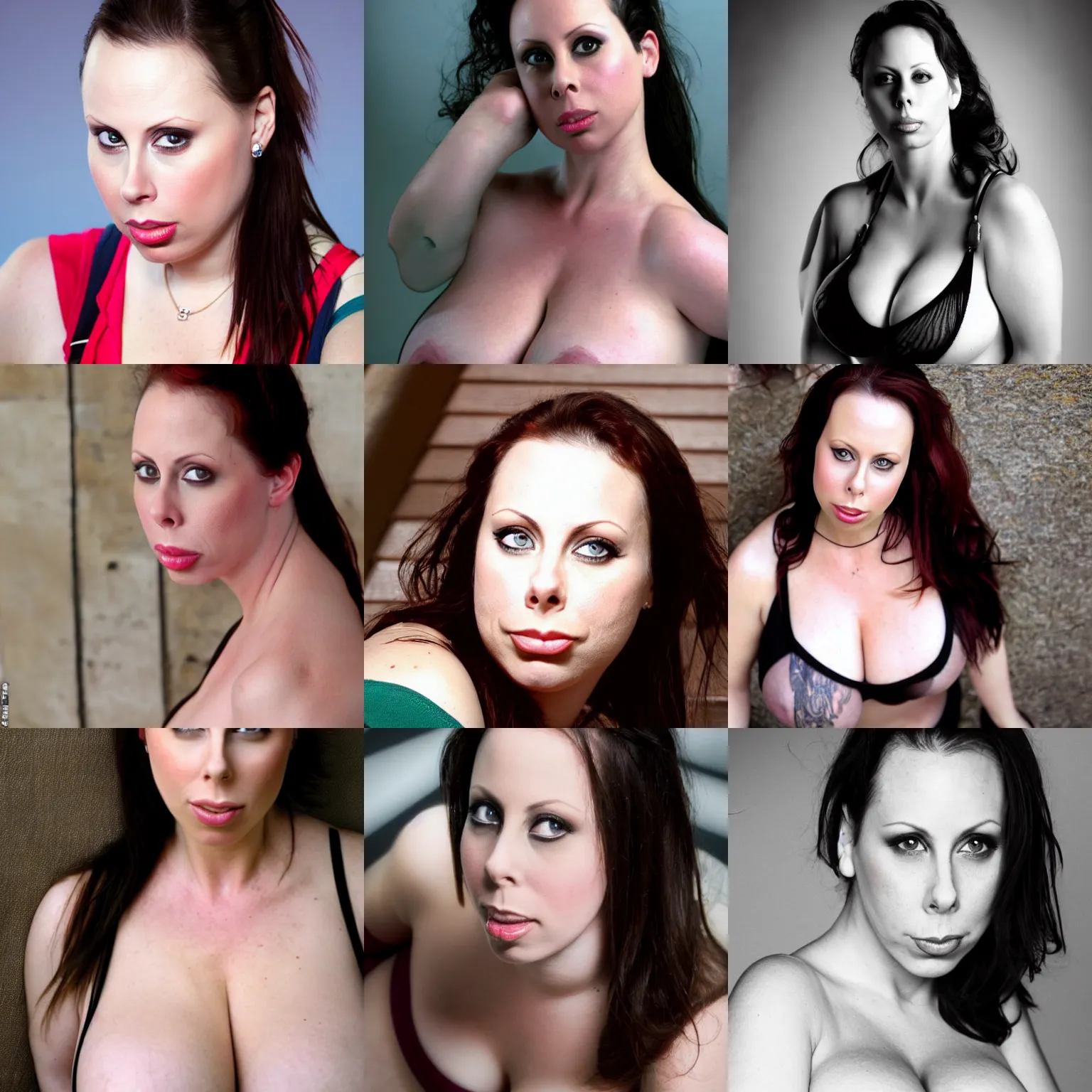 Image similar to Gianna Michaels, beautiful portrait, shallow depth of field, candid, tasteful