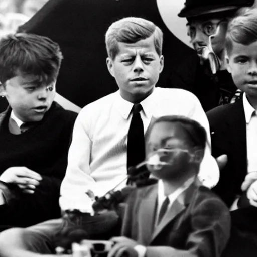 Prompt: gen z jfk playing xbox and vaping