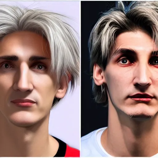 Prompt: really ugly xqc, big nose, underbite