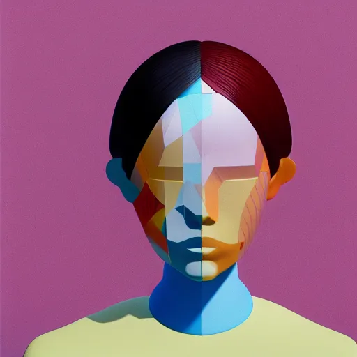 Image similar to abstract 3d female portrait age five by james jean and Jason Chan, rendering, redshift, octane