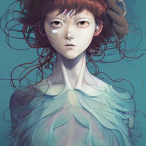 Prompt: prompt : forest character portrait soft light painted by james jean and katsuhiro otomo and erik jones, inspired by evangeleon anime, smooth face feature, intricate oil painting, high detail illustration, sharp high detail, manga and anime 1 9 9 9