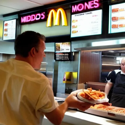 Prompt: scott morrison ordering food at mcdonalds