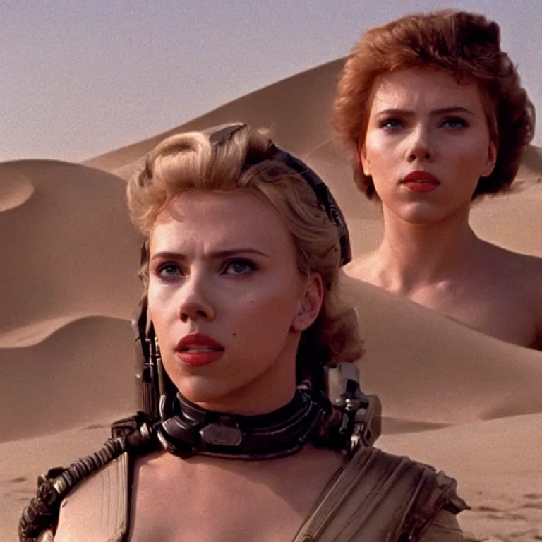 Image similar to a still of Scarlett Johansson in Dune (1984)