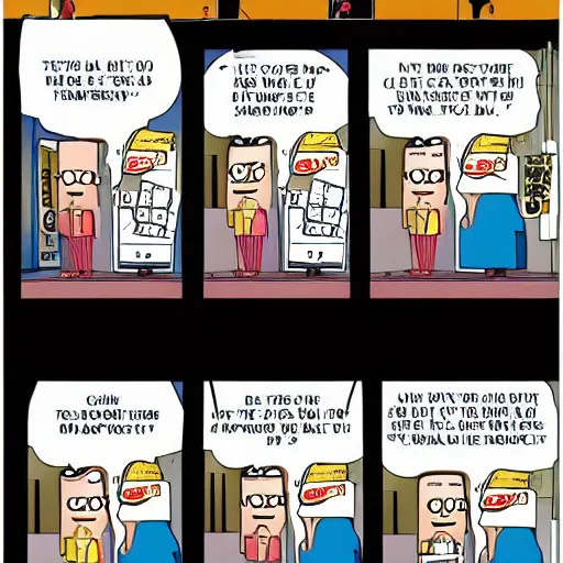 Image similar to dilbert goes to the movies