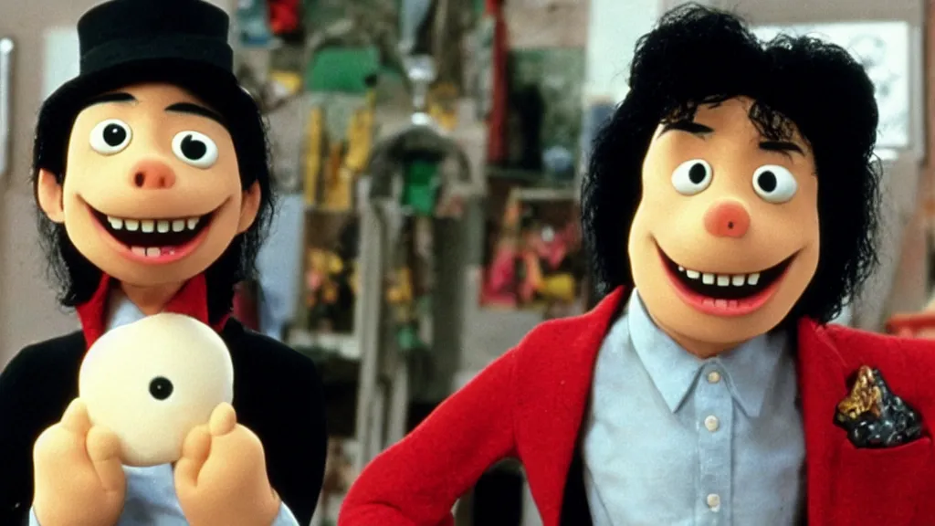Prompt: Michael Jackson in Wallace and Gromit